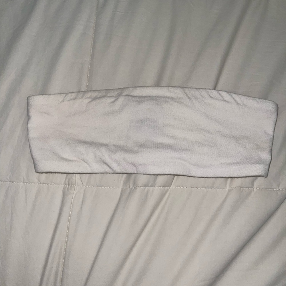 Moda International White Bandeau Bra Top